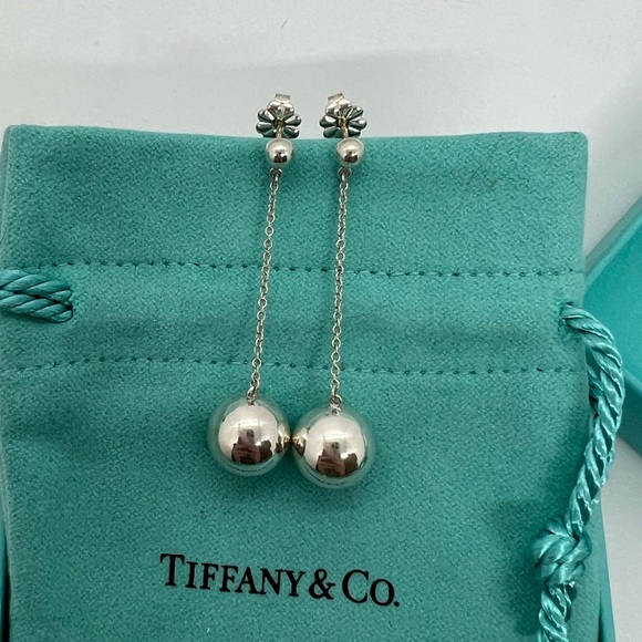 Tiffany & Co. Hardwear Ball Drop Earrings Sterling Silver - Picture 4 of 7